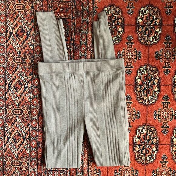 Intimately FREE PEOPLE Women’s S Gray Footless Tights Button Leg Loungewear - Picture 1 of 8